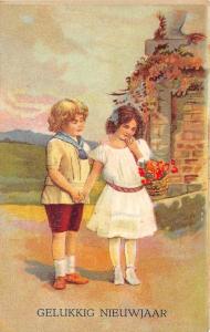 BG3776 neujahr boy and girl new year   germany  greetings