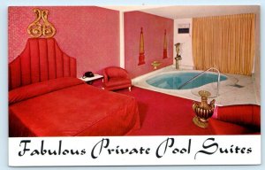 LAS VEGAS, NV ~ Roman Pool Suite GOLF & COUNTRY CLUB MOTOR HOTEL c1970s Postcard