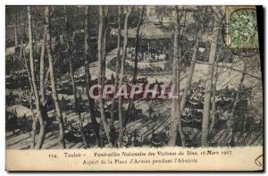 Old Postcard Toulon national Funerals of victims of Jena aspect of the place ...