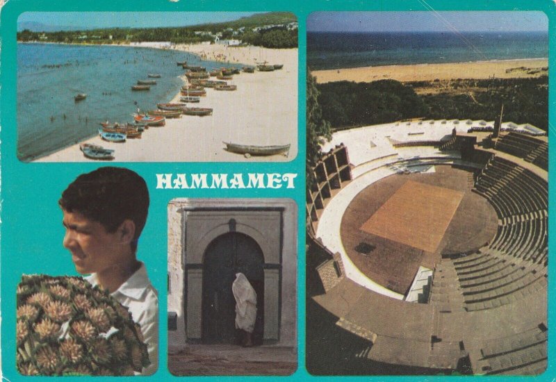 HAMMAMET, Tunisia - Vintage POSTCARD