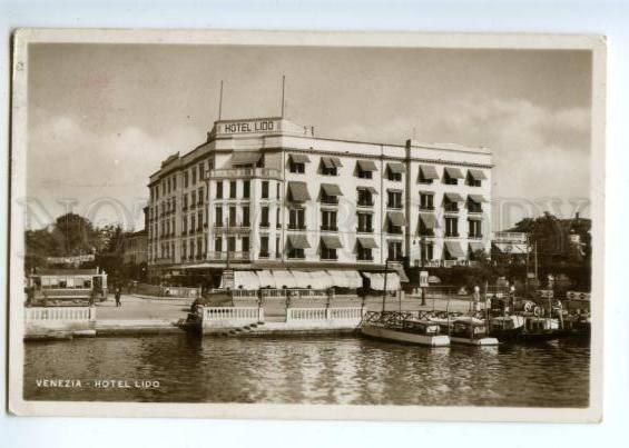 171970 ITALY VENEZIA Hotel Lido Vintage photo postcard