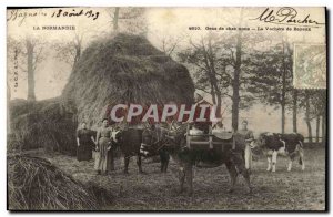 Old Postcard Bayeux Normandy People Chez Nous The milkmaid Folklore TOP