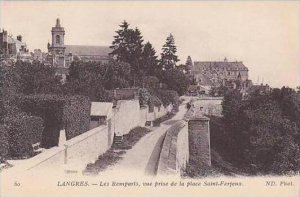 France Langres Les Remparts vue prise de la place Saint-Ferjeux