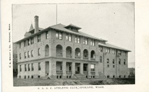 Postcard Antique View of S.A.A.C. Athletic Club in Spokane, WA.   P5