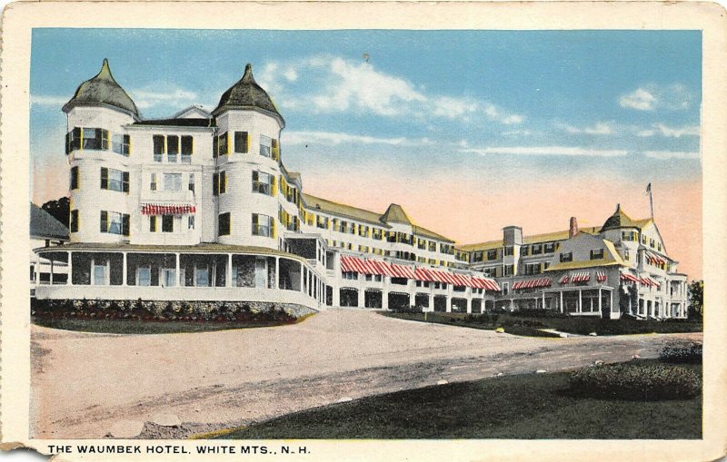 White Mountains New Hampshire 1920s Postcard The Waumbek Hotel 