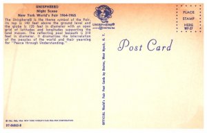 New York  Worlds Fair 1964 ,  Unisphere  night Scene