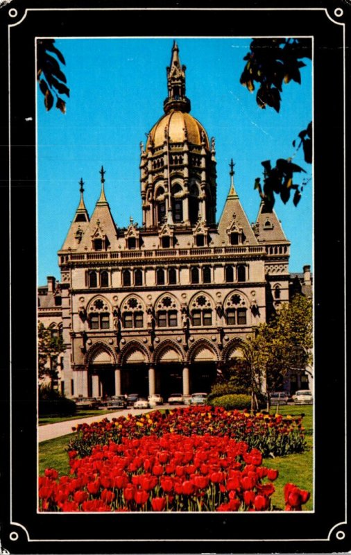 Connecticut Hartford The State Capitol From Bushnell Park