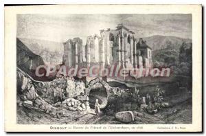 Postcard Old Prioress of Dixmont The Ruins Enfourchure