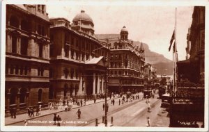 South Africa Adderley Street Cape Town Vintage RPPC C079