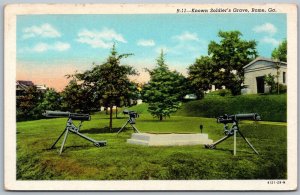 Rome Georgia 1940s Postcard Known Soldier's Grave