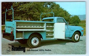 Advertising READING JOB PLANNED UTILITY BODIES Chevrolet Truck Pickup Postcard