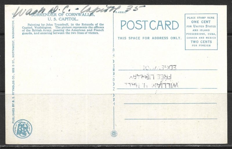 Washington DC - Surrender Of Cornwallis - [DC-195]