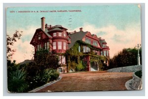 Vintage 1910 Postcard Residence of FM Smith Borax Oakland California