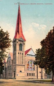 STOCKTON, CA California  CENTRAL ME Methodist Episcopal CHURCH  c1910's Postcard