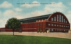 Vintage Postcard Field House Butler University Indianapolis Indiana State Colleg