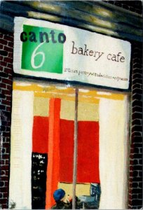Jamaica Plain, MA Massachusetts  CANTO 6 BAKERY  Cafe Advertising  4X6 Postcard