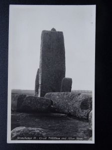 Wiltshire STONEHENGE II Great Trilithon & Alter Stone - Old RP Postcard