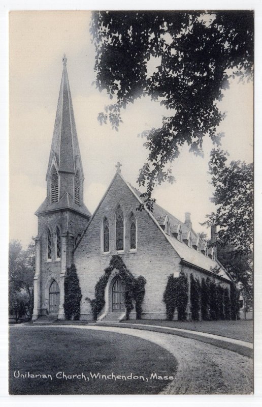 Winchendon, Mass, Unitarian Church - Rotograph