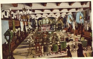 Vintage Postcard - Cloister Music Room, Mission Inn - Riverside, California