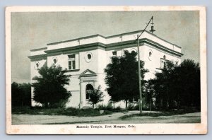 J89/ Fort Morgan Colorado Postcard c1910 Masonic Temple  408