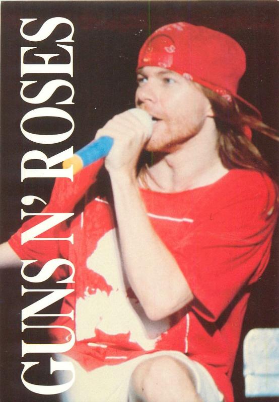 AXL Guns N' Roses - Heroes Publishing postcard