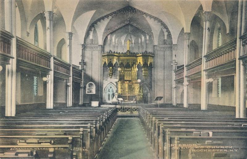 Interior of St Lukes Church - Rochester, New York - DB