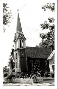 Real Photo Postcard Lutheran Church in Galesville, Wisconsin~131244