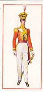 Carreras Vintage Cigarette Card Military Uniforms 1976 No 22 Officer 1829 Thi...