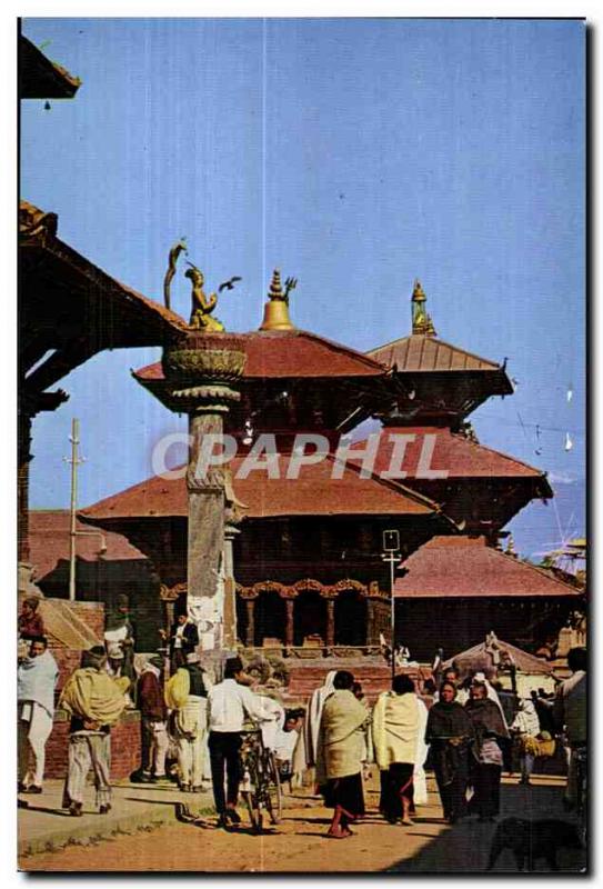 Old Postcard Durbar squre Patan (Lalitpue) Nepal