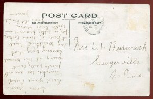 h1131 - DALESVILLE Quebec Postcard 1913 Pennant. Bridge
