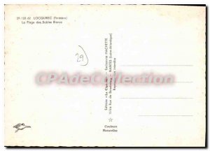 Postcard Modern Locquirec La Plage Des Sables Blancs