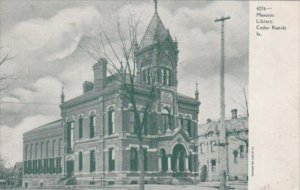 Iowa Cedar Rapids The Masonic Library 1907