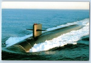 1999 USS Rhode Island SSBN 740 Trident Submarine At Kings Bay Georgia Postcard