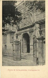 PC CPA COLOMBIA, CARTAGENA, PUERTA DE LA INQUISICIÓN, Vintage Postcard (b22032)