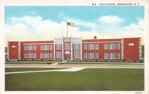 G68/ Morganton North Carolina Postcard c1920s High School Building