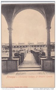 Courtyard View, Certosa, Il Chiostro Grande, Firenze, Toscana, Italy Pre-1907