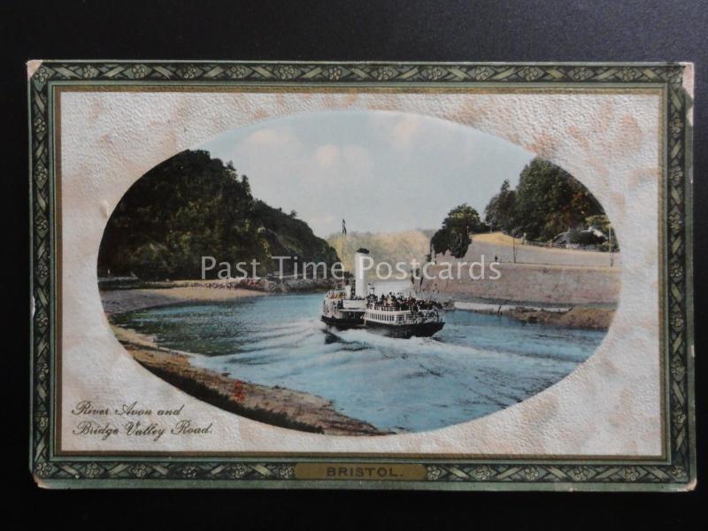 Bristol STEAM FERRY River Avon & Bridge Valley Road c1912 Postcard by Grosvensor