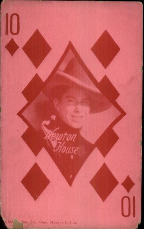 Cowboy Actor Newton House Exhibit Arcade Card Playing Card 10 of Diamonds