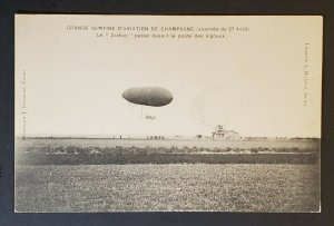 Mint Vintage Riems France Great Aviation Week Le Zodiac Real Picture Postcard