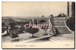 Old Postcard Montpellier Aqueduct