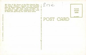 Kelleys Island Ohio 1960s Postcard Class at Baptist Camp