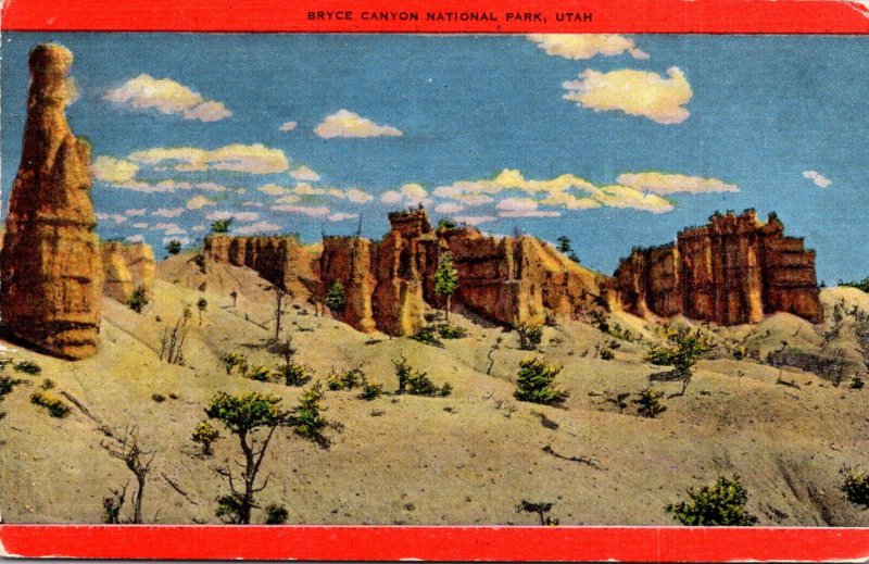 Utah Bryce Canyon National Park Looking East Toward Mormon Temple Group