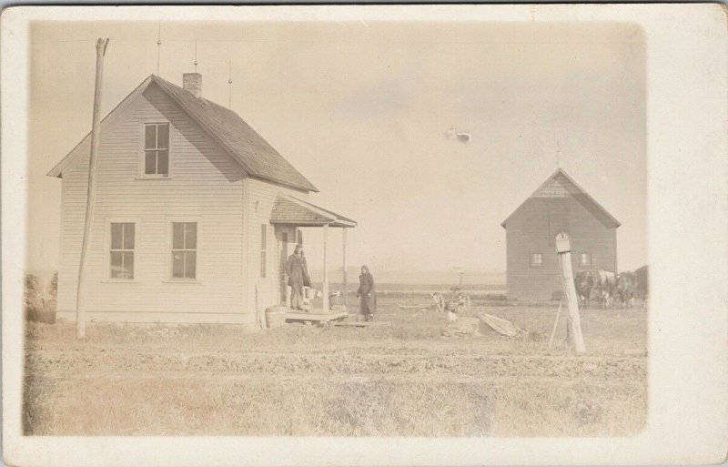 Smoky River AB Alberta William Dunn Homestead Farm c1915 RPPC Postcard F72