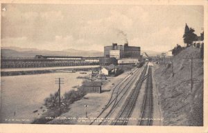 Crockett California and Hawaiian Sugar Refinery Railroad Postcard AA41515