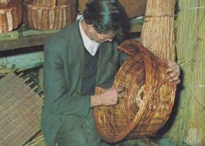 Basket Making Bedfordshire Beds Womens Institute Rare Crafts Photo Postcard