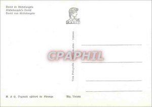 Postcard Modern Florence Michelangelo's David