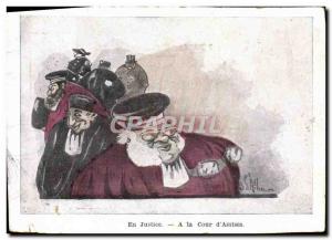 Old Postcard In Justice In the Court & # 39assises