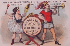 1800s Centennial Expo Seal North Carolina Smoking Tobacco Marburg Trade Card 4