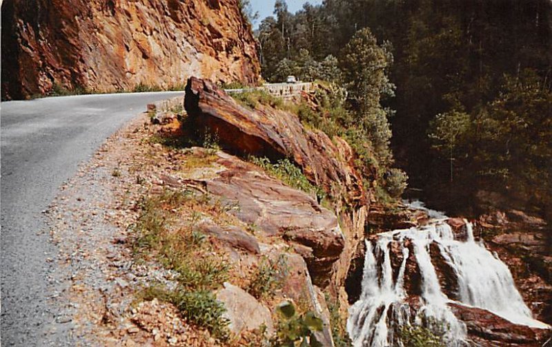 U. S. 64, Cullasaja Falls between Highlands and Franklin - Highlands, North C...