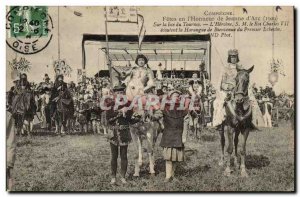 Compiegne Old Postcard Fetes in the & # 39honneur Jeanne d & # 39arc (1909) o...